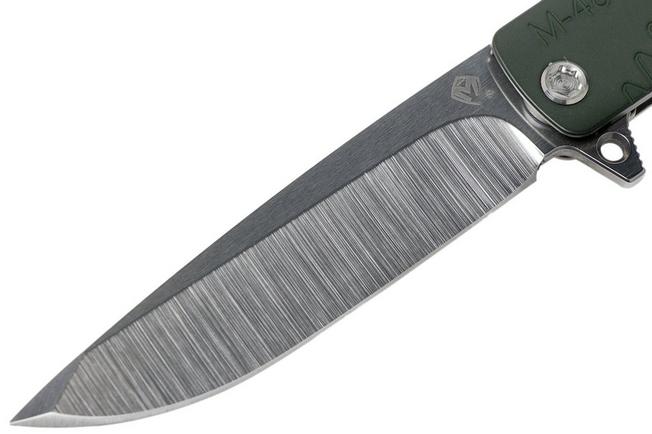Imagen para Medford M-48 S35VN, Tumbled Blade, OD Green Handle, Silver Hardware navaja