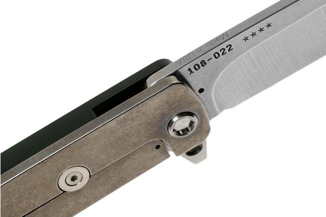 Imagen para Medford M-48 S35VN, Tumbled Blade, OD Green Handle, Silver Hardware navaja