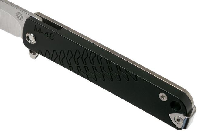 Imagen para Medford M-48 S35VN, Tumbled Blade, OD Green Handle, Silver Hardware navaja