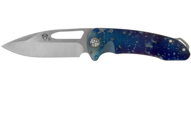 Imagen para Medford On Belay, Tumbled S35VN, Faced Flamed Galaxy Handle navaja