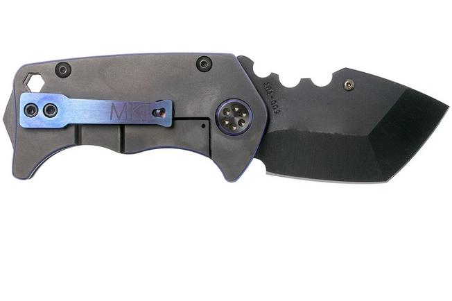 Imagen para Medford Panzer Faced Flamed Blue Handle, PVD S35VN navaja