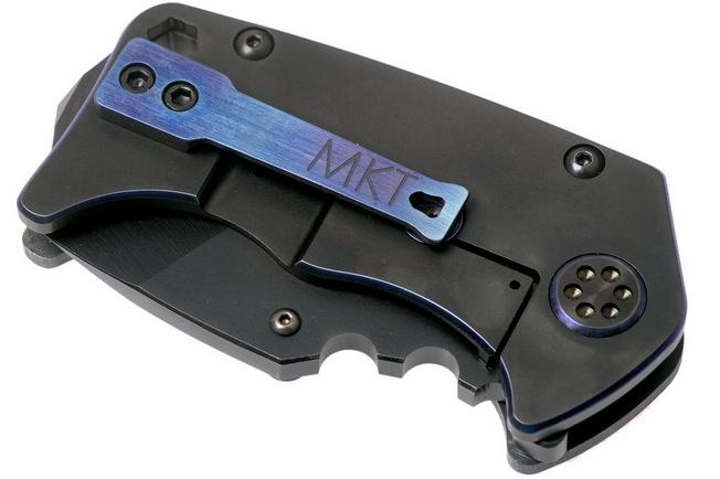 Imagen para Medford Panzer Faced Flamed Blue Handle, PVD S35VN navaja