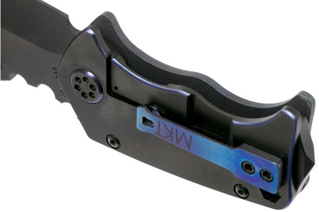 Imagen para Medford Panzer Faced Flamed Blue Handle, PVD S35VN navaja