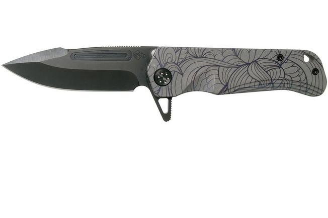 Image pour Medford Proxima - S35VN PVD, "Art Nouveau/Flora" Tumbled Handles, PVD HW