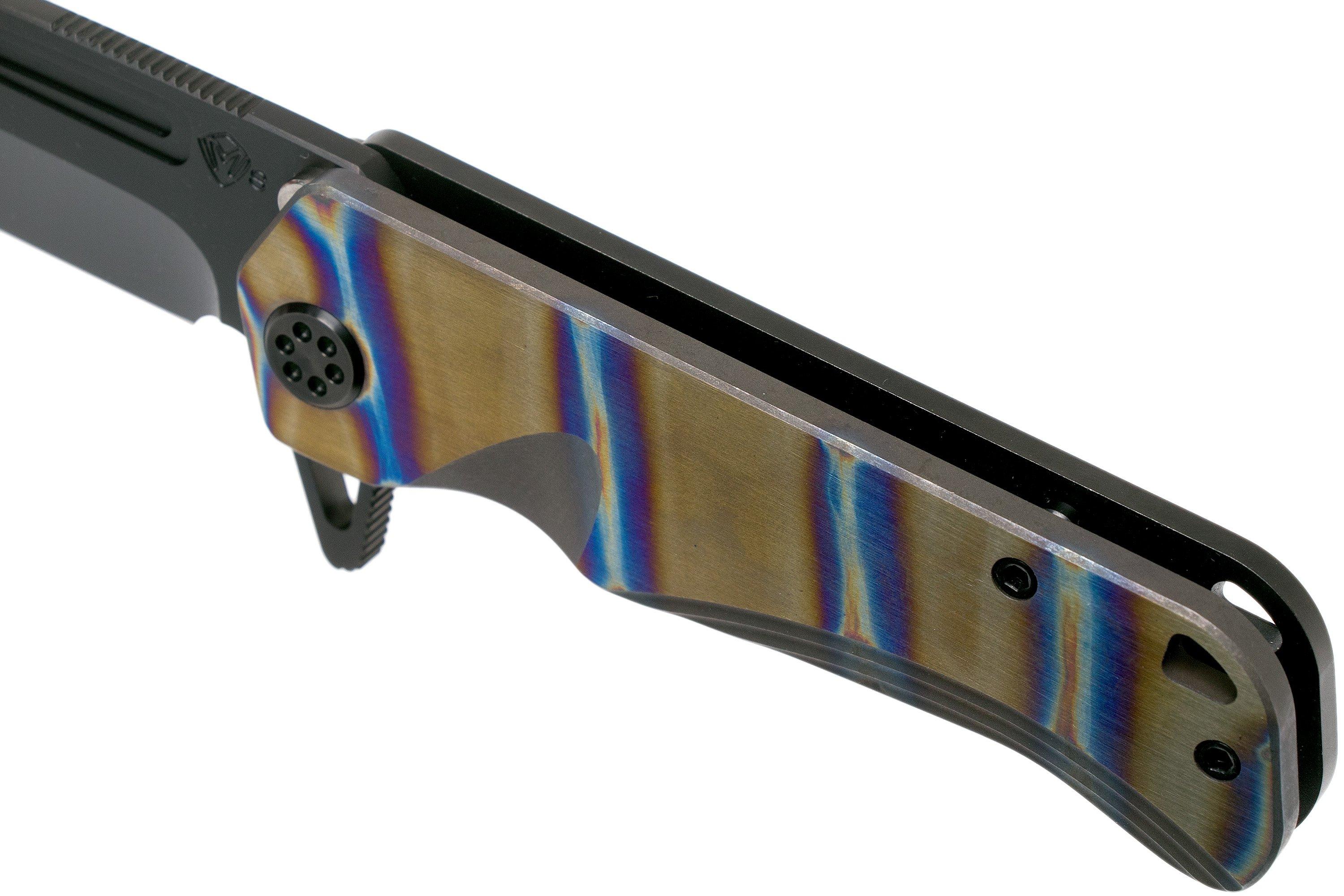 Medford Proxima PVD S35VN, Faced Flamed Bronze handles, pocket knife