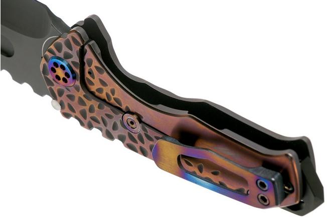 Imagen para Medford Praetorian Genesis T, Tanto PVD S35VN, Violet Falling Leaf Handle navaja