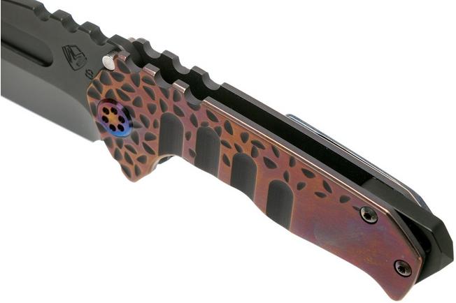 Imagen para Medford Praetorian Genesis T, Tanto PVD S35VN, Violet Falling Leaf Handle navaja