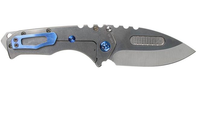 Imagen para Medford Praetorian T S35VN, Tumbled Droppoint, Tumbled Handle, Blue Hardware navaja