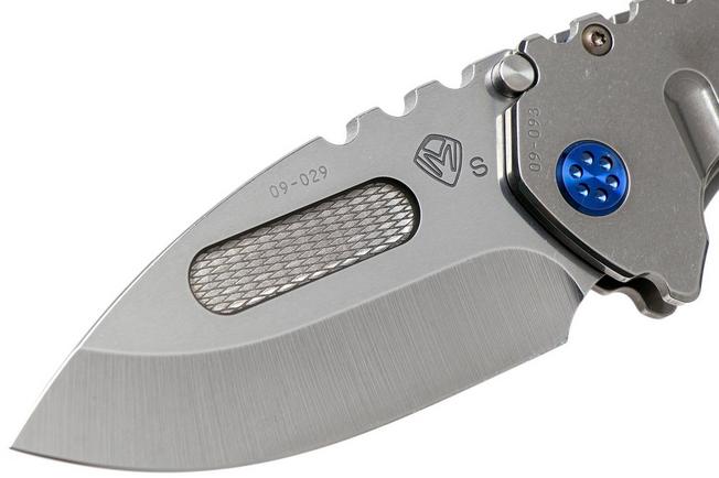 Imagen para Medford Praetorian T S35VN, Tumbled Droppoint, Tumbled Handle, Blue Hardware navaja