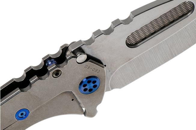 Imagen para Medford Praetorian T S35VN, Tumbled Droppoint, Tumbled Handle, Blue Hardware navaja