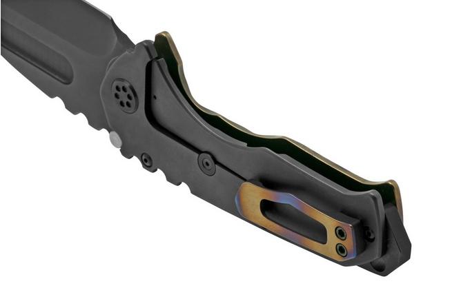 Imagen para Medford Praetorian T S35VN, PVD Tanto, Faced/Flm Bronze, Tiger Stripes, PVD Hardware navaja