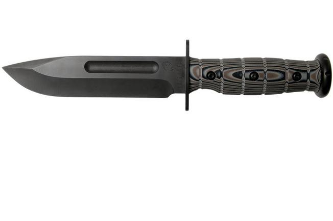 Coltello Da Lavoro Classico Di Alta Qualità 7Cr13Mov Lama Nera Manico In  Forprene Nero Coltelli Dritti Di Sopravvivenza Allaperto Con Kydex Da  Allvin, 23,95 €