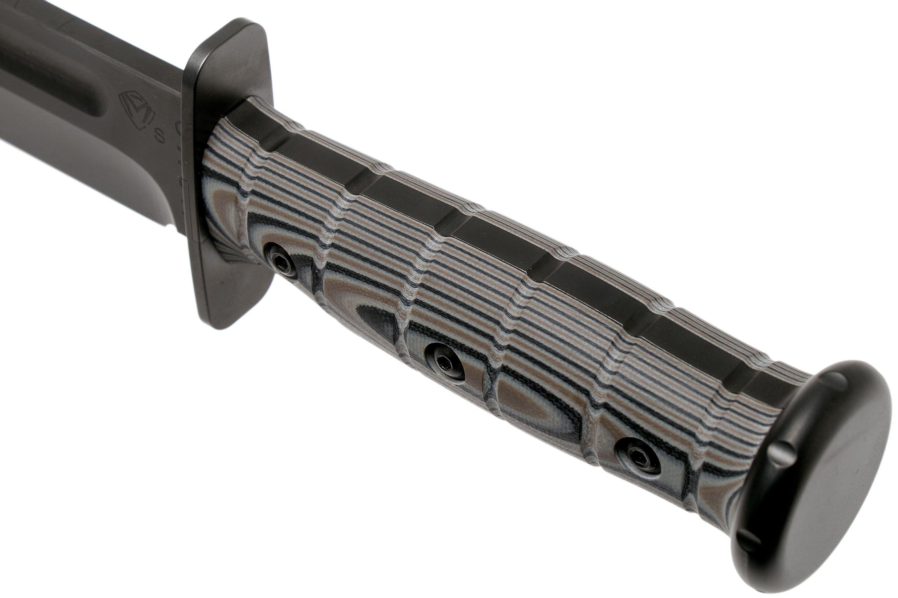 Medford USMC Fighter S35VN Fixed Blade, Black PVD, Multicolour Coyote