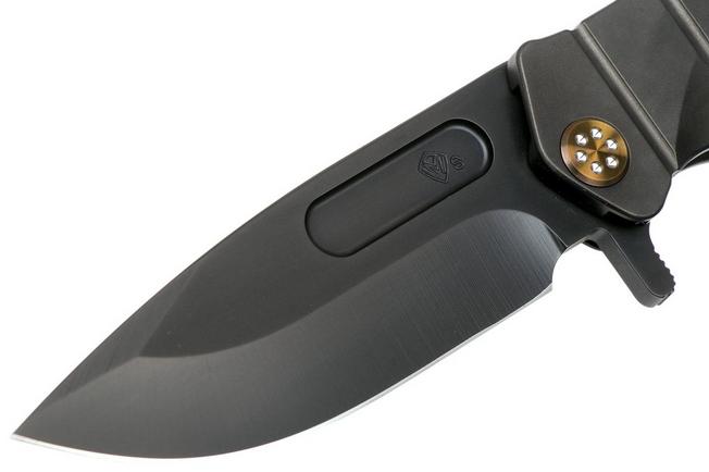 Imagen para Medford USMC Fighter Flipper S35VN, PVD Blade, PVD Handle, Bronze Hardware navaja