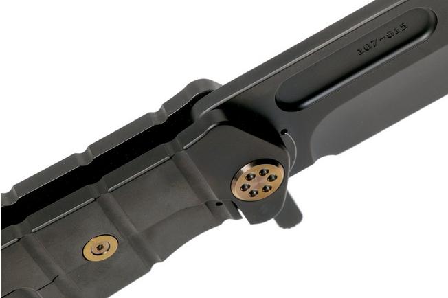 Imagen para Medford USMC Fighter Flipper S35VN, PVD Blade, PVD Handle, Bronze Hardware navaja