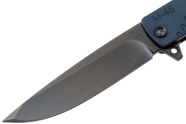 Imagen para Medford M-48 S35VN, PVD Blade, Blue Handle, PVD Hardware navaja