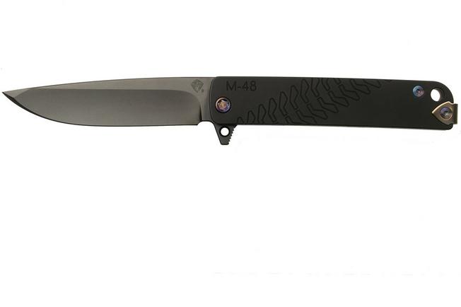 Imagen para Medford M-48 S35VN, Black PVD Blade, PVD Handle, Flamed Hardware navaja