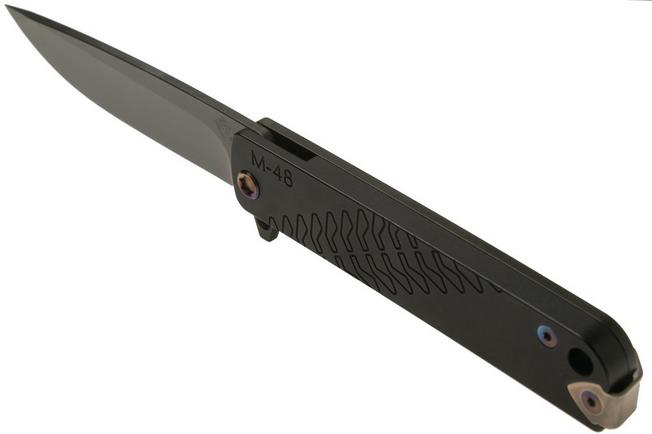 Imagen para Medford M-48 S35VN, Black PVD Blade, PVD Handle, Flamed Hardware navaja