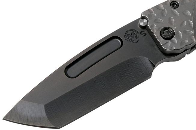 Imagen para Medford Midi Marauder S35VN, PVD Tanto Blade, Silver Falling Leaf Handle, Black Hardware navaja