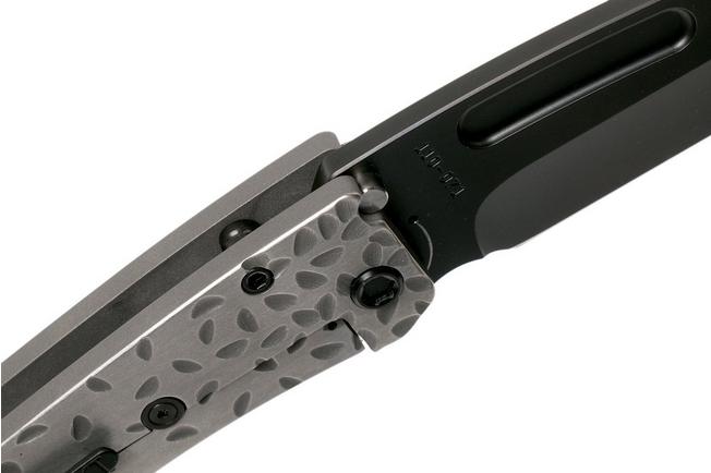 Imagen para Medford Midi Marauder S35VN, PVD Tanto Blade, Silver Falling Leaf Handle, Black Hardware navaja