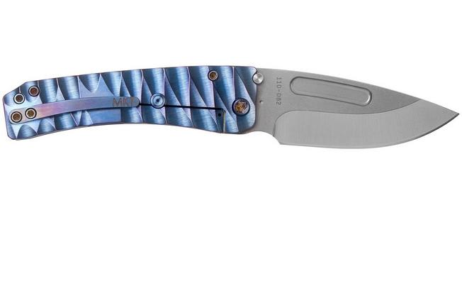 Imagen para Medford Midi Marauder S35VN, Tumbled Tanto Blade, Blue Lightning Handle, Flamed Hardware navaja