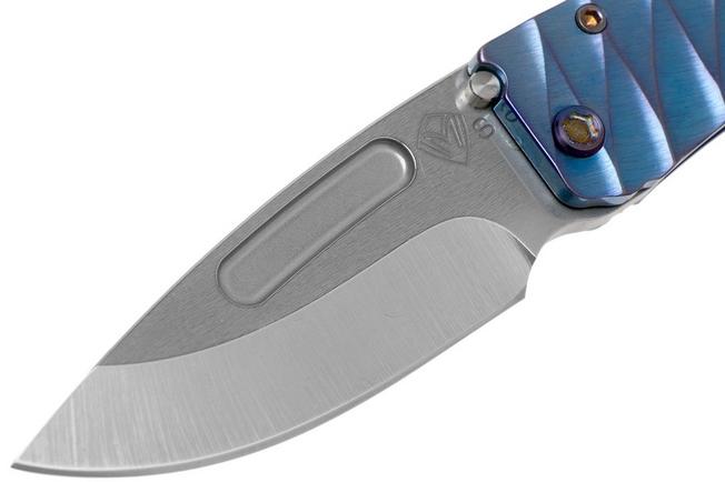Imagen para Medford Midi Marauder S35VN, Tumbled Tanto Blade, Blue Lightning Handle, Flamed Hardware navaja
