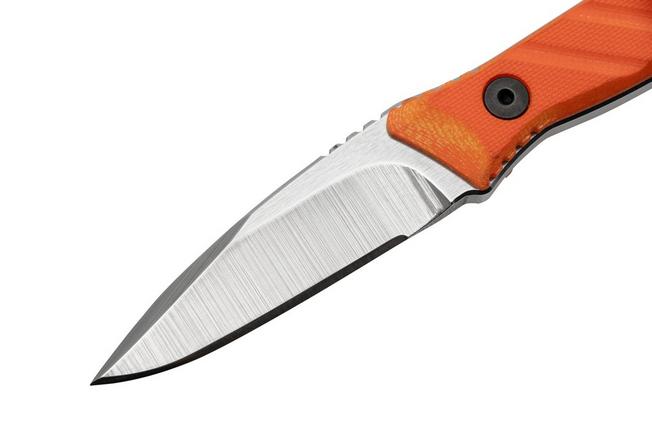Imagen para Medford Necromancer S35VN Tumbled Blade, Orange G10 Handle, cuchillo de cuello