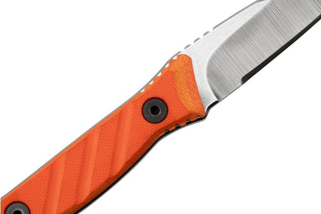 Imagen para Medford Necromancer S35VN Tumbled Blade, Orange G10 Handle, cuchillo de cuello