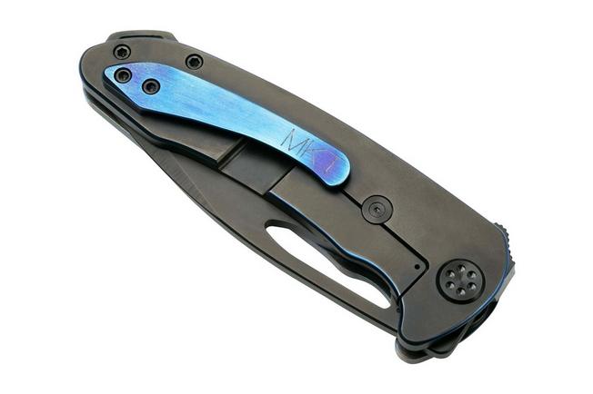 Imagen para Medford On Belay S35VN, PVD Drop Point, Faced Flamed Galaxy Handle, PVD Hardware navaja