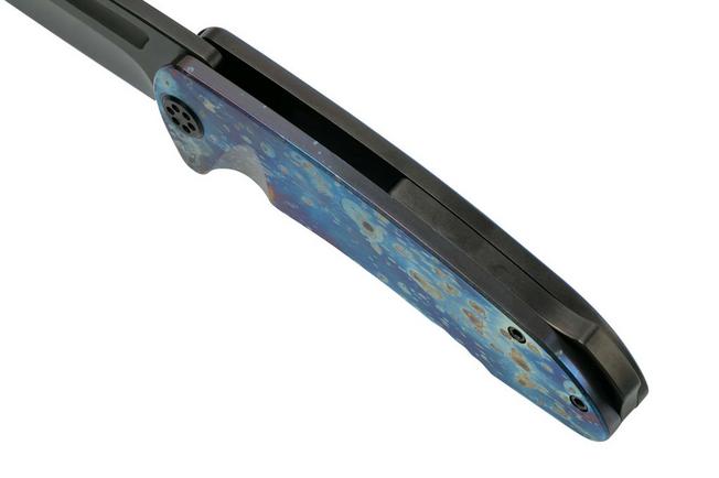 Imagen para Medford On Belay S35VN, PVD Drop Point, Faced Flamed Galaxy Handle, PVD Hardware navaja