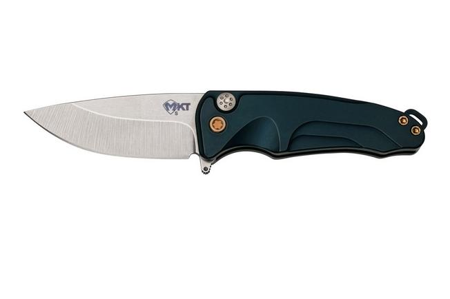 Imagen para Medford Smooth Criminal S35VN, Satin Blade, Blue Handle, Bronze Hardware navaja