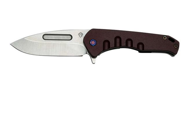 Imagen para Medford Swift Framelock S35VN Tumbled Drop Point, Alu Red Handle, Flamed Hardware navaja