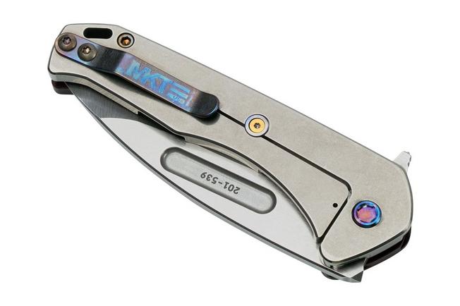 Imagen para Medford Swift Framelock S35VN Tumbled Drop Point, Alu Red Handle, Flamed Hardware navaja