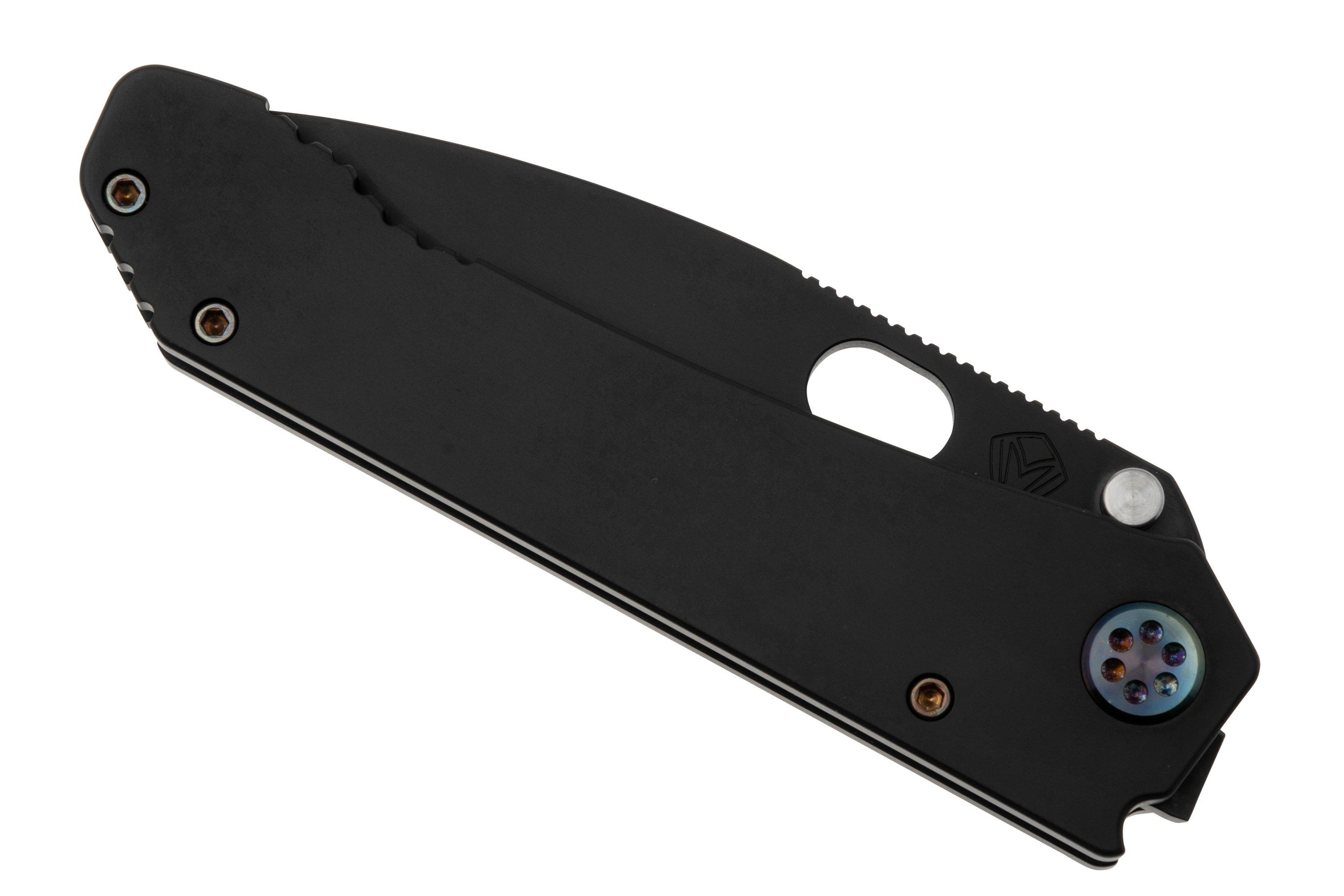 Medford 187 DP, D2 PVD Blade, PVD Handle, Flamed Hardware, Brushed