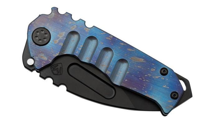 Imagen para Medford Genesis T, S45VN PVD Drop Point Blade, Faced Flamed Galaxy Handle navaja