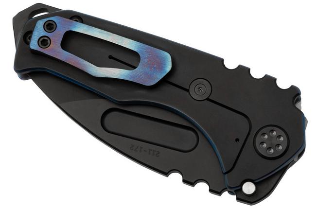 Imagen para Medford Genesis T, S45VN PVD Drop Point Blade, Faced Flamed Galaxy Handle, Black Hardware navaja