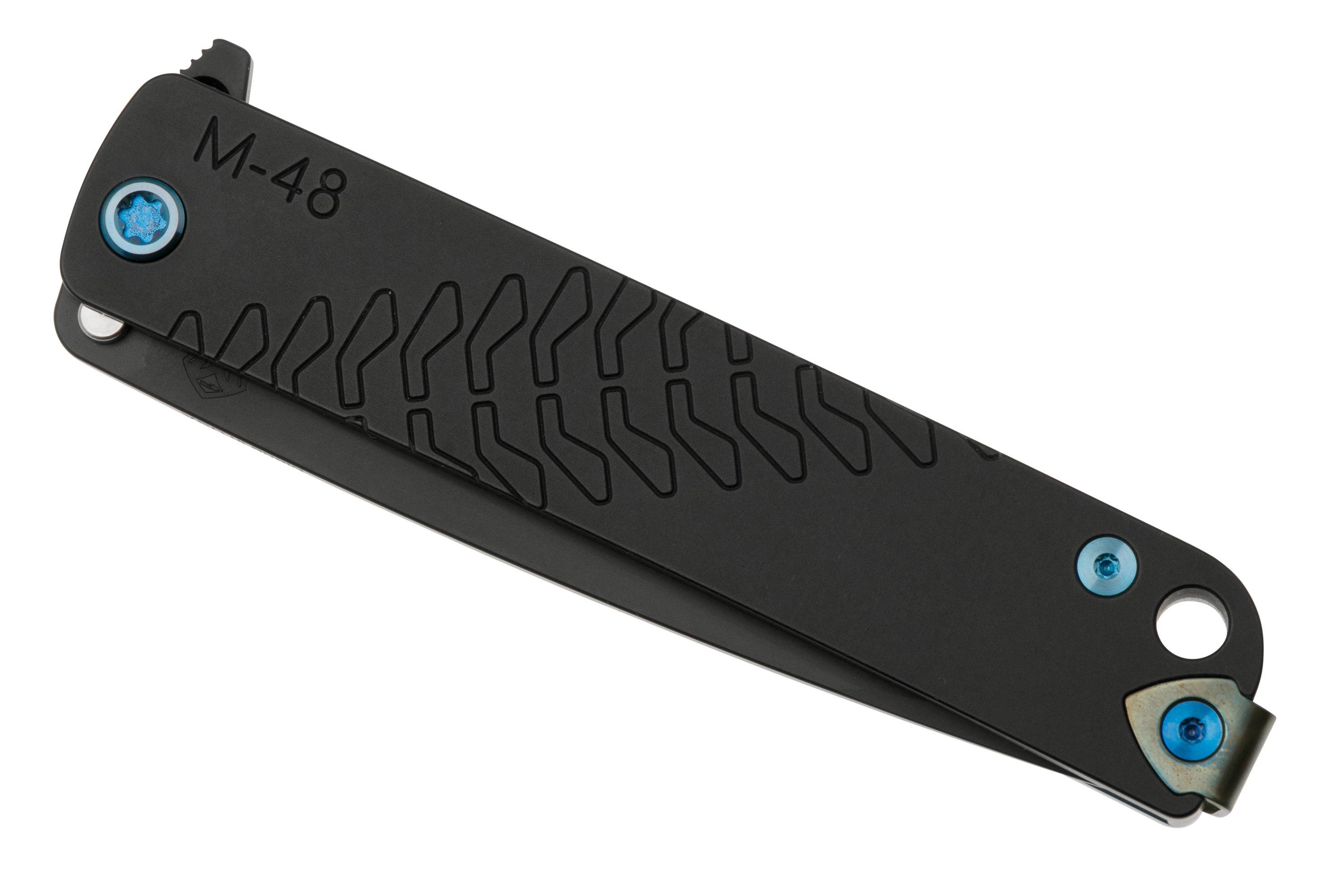 medford-m-48-s45vn-pvd-droppoint-black-handle-blue-spring-blue