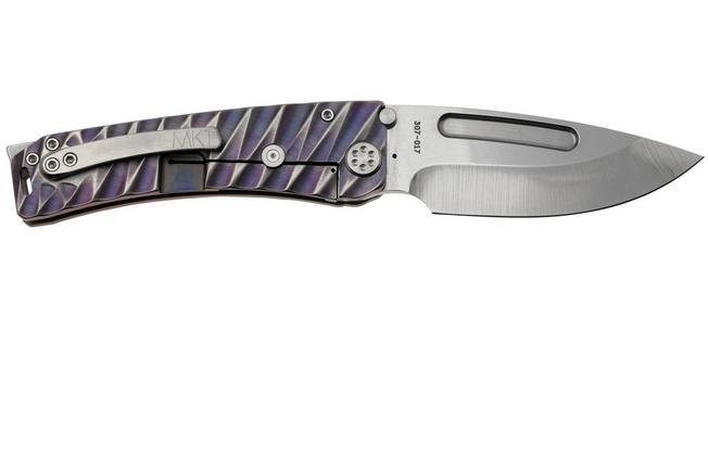 Imagen para Medford Marauder H S45VN Tumbled Droppoint Blade, Violet Fade Lightning Handle, navaja