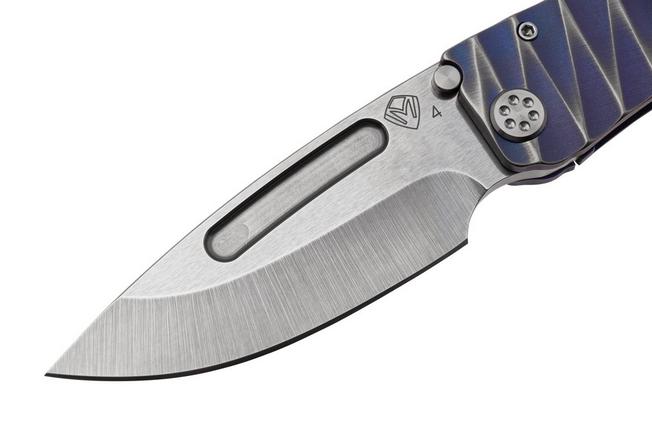 Imagen para Medford Marauder H S45VN Tumbled DP, Violet Brushed Silver Lightning, navaja