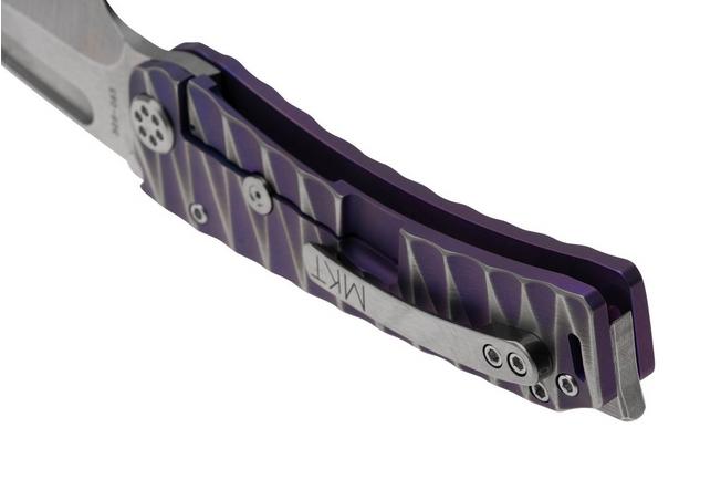 Imagen para Medford Marauder H S45VN Tumbled DP, Violet Brushed Silver Lightning, navaja