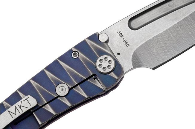 Imagen para Medford Marauder H S45VN Tumbled DP, Violet Brushed Silver Lightning, navaja