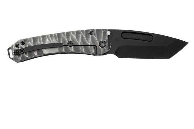 Imagen para Medford Midi Marauder, S45VN PVD Tanto Blade, BB Brushed Silver Predator Handle navaja