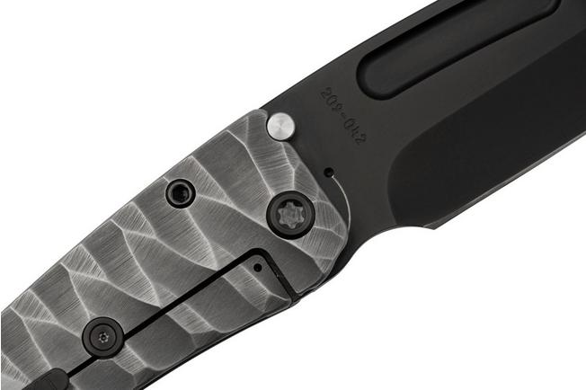 Imagen para Medford Midi Marauder, S45VN PVD Tanto Blade, BB Brushed Silver Predator Handle navaja