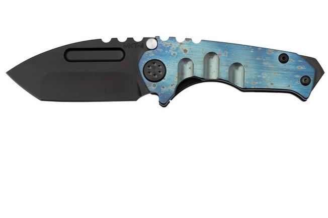 Imagen para Medford Micro T, S45VN PVD Tanto Blade, Faced Flamed Galaxy Handle navaja