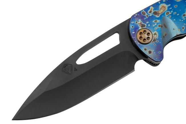 Imagen para Medford On Belay, S45VN PVD Blade, Faced Flamed Solar Flare Handle navaja