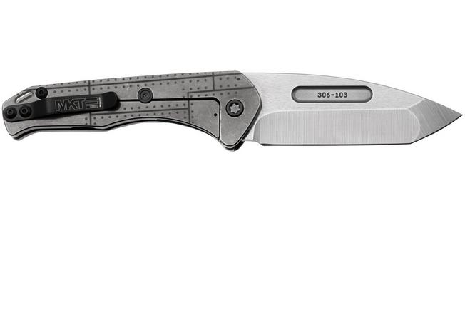 Imagen para Medford Praetorain Slim S45VN Tumbled Tanto Blade, Tumbled Warthog Star-N-Bar Rivets Handles, navaja