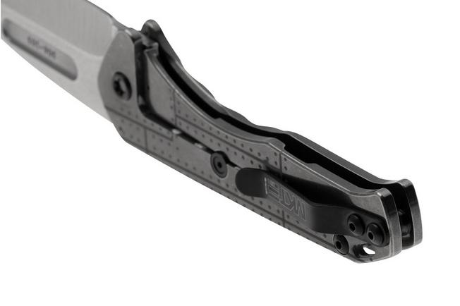 Imagen para Medford Praetorain Slim S45VN Tumbled Tanto Blade, Tumbled Warthog Star-N-Bar Rivets Handles, navaja