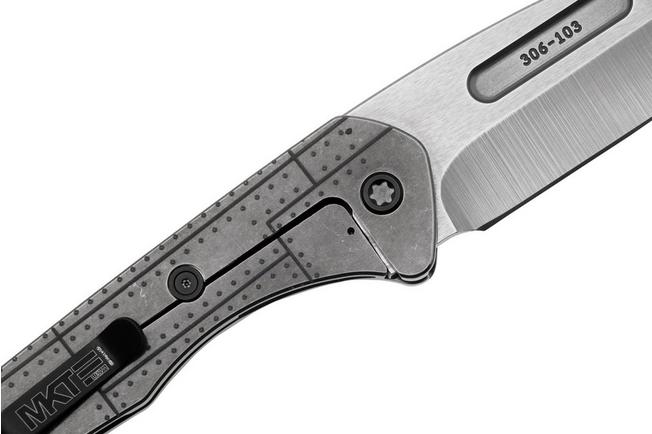 Imagen para Medford Praetorain Slim S45VN Tumbled Tanto Blade, Tumbled Warthog Star-N-Bar Rivets Handles, navaja