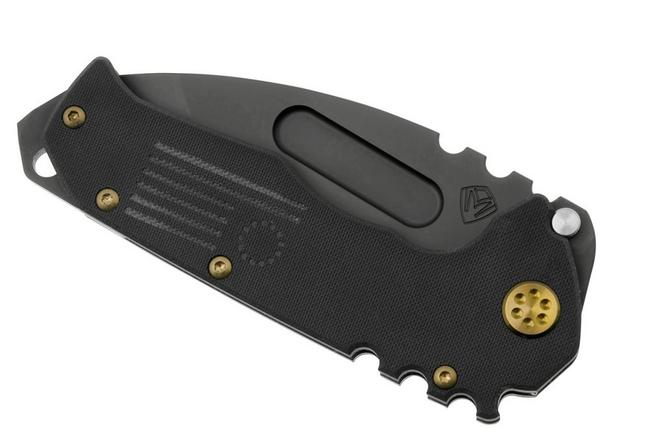 Imagen para Medford Scout M/P, D2 PVD Tanto, Black G10 Handles, Bronze Hardware, navaja