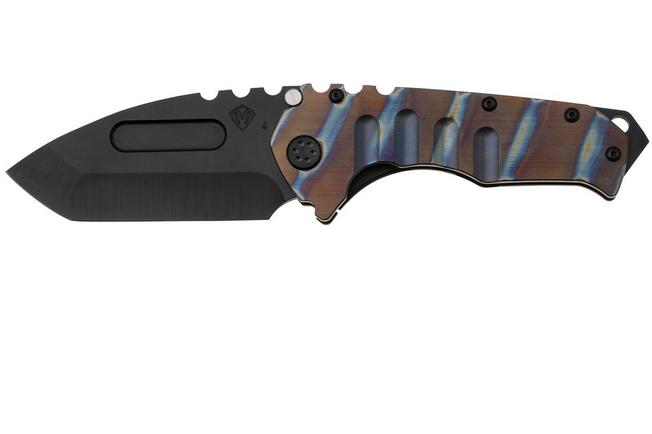 Imagen para Medford Praetorian T 24-PT-01, S45VN DLC Tanto Blade, Faced/Flamed Bronze Tiger Stripes Handle, navaja